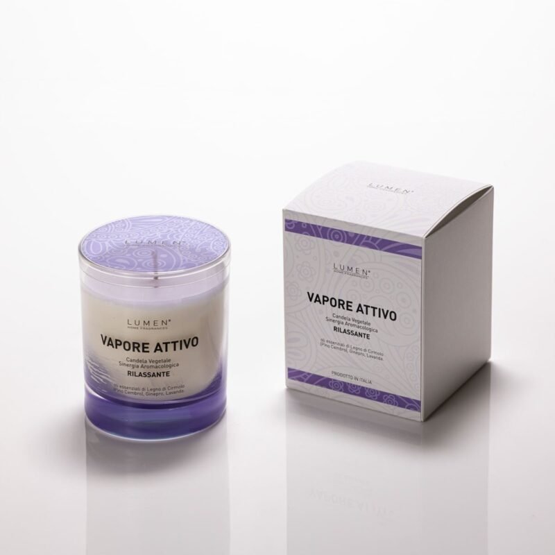 VEGETABLE CANDLE ACTIVE STEAM RELAXING ML.200 - LILAC
