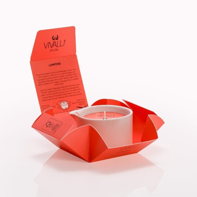 TRIBE "E" VIVALU RASPBERRY MASSAGE CANDLE