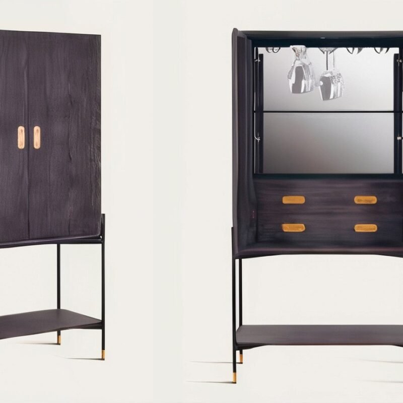 Oak wood cabinet sideboard