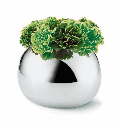 Bella Large Stainless-Steel Vase (Polished Finish,15cm)
