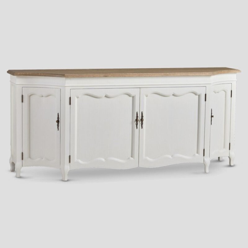 Oak wood console