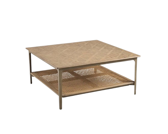 2-level square coffee table