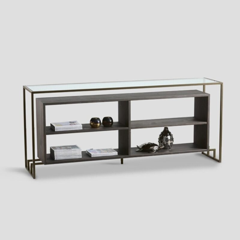 Bronzed metal  console