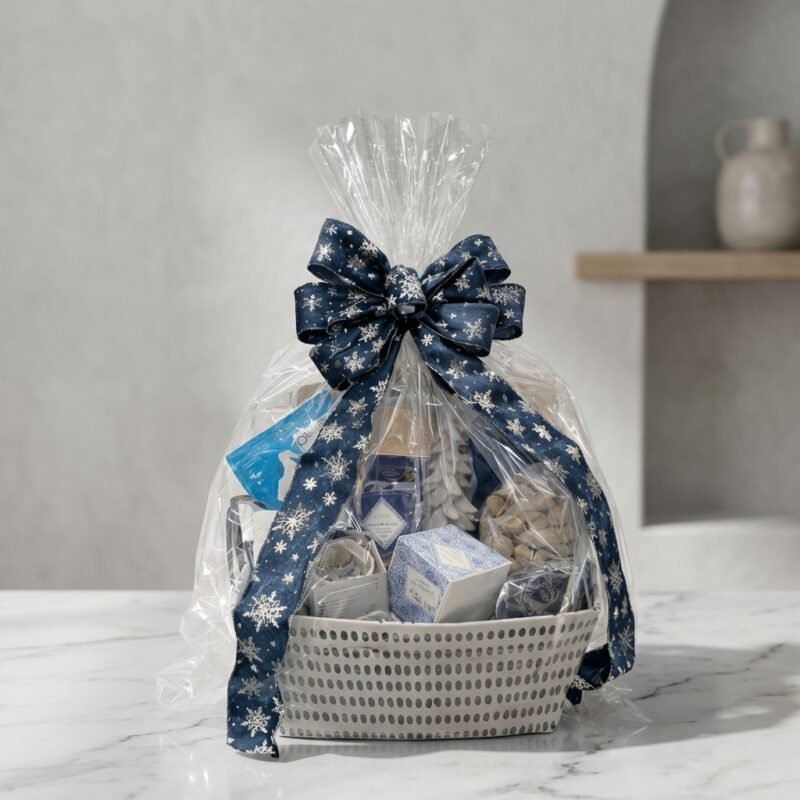 White Gift Basket